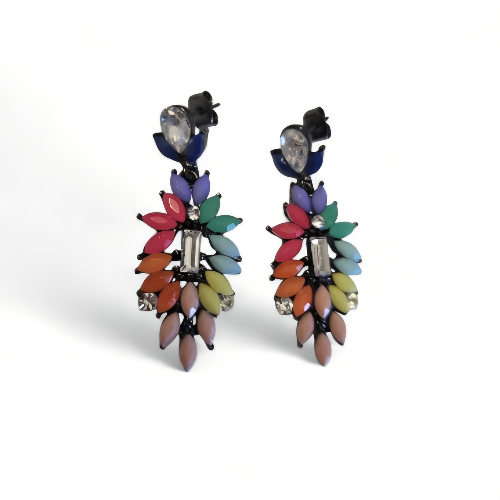 Multicolor Statement Earrings
